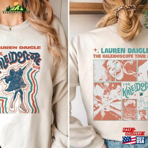Lauren Daigle Double Sided Shirt The Kaleidoscope Tour Singer Concert Sweatshirt Classic