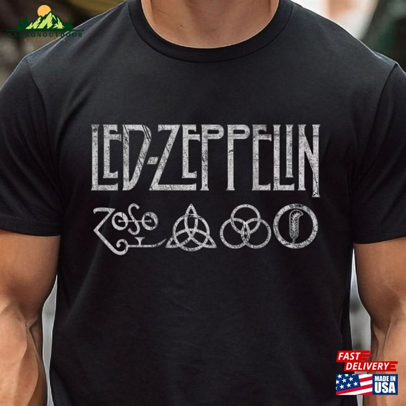 Led Zeppelin Logo T-Shirt Unisex Hoodie Led Zeppelin Logo T-Shirt Unisex Hoodie
