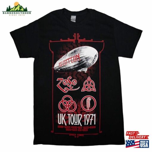 Led Zeppelin T-Shirt Black Unisex Band Sweatshirt