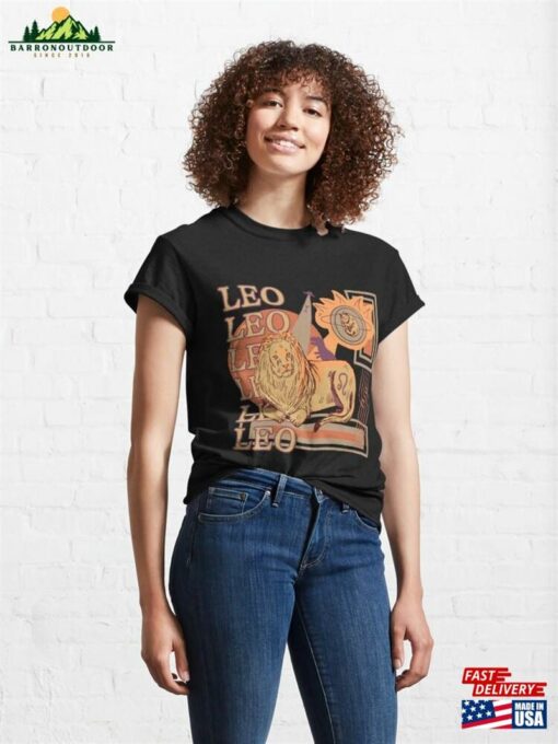 Leo Zodiac Sign Retro Classic T-Shirt Hoodie Sweatshirt