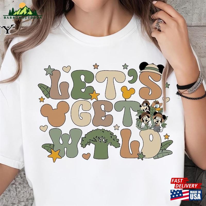 Let's Get World Disney Safari Mickey And Friends Hoodie Unisex Let's Get World Disney Safari Mickey And Friends Hoodie Unisex
