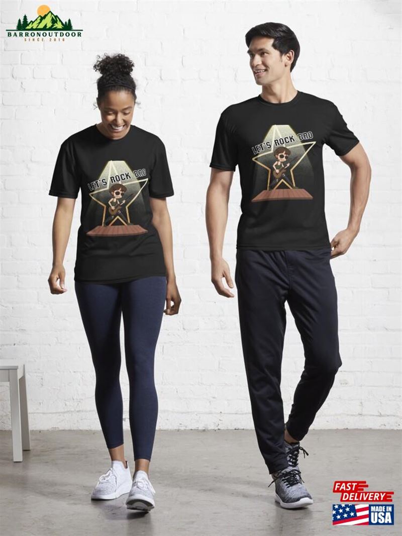 Let's Rock Bro T-Shirt Unisex Let's Rock Bro T-Shirt Unisex