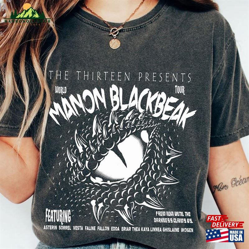Licensed Comfort Colors Manon Blackbeak T-Shirt Sweatshirt Licensed Comfort Colors Manon Blackbeak T-Shirt Sweatshirt