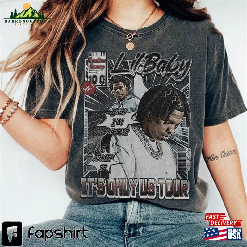 Lil Baby It's Only Us Tour Shirt Retro 2023 Unisex T-Shirt Lil Baby It's Only Us Tour Shirt Retro 2023 Unisex T-Shirt