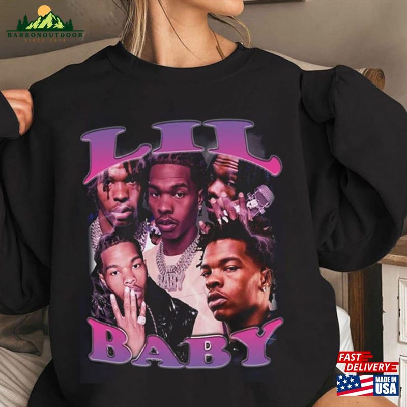 Lil Baby Pink Vintage T-Shirt Retro 90S Sweatshirt Hip Hop Rnb Shirt Hoodie Lil Baby Pink Vintage T-Shirt Retro 90S Sweatshirt Hip Hop Rnb Shirt Hoodie