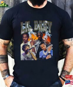Lil Baby Rap Shirt 2023 Concert Tour Graphic Tee Classic Vintage Bootleg T-Shirt Famous Rapper Black Sweatshirt