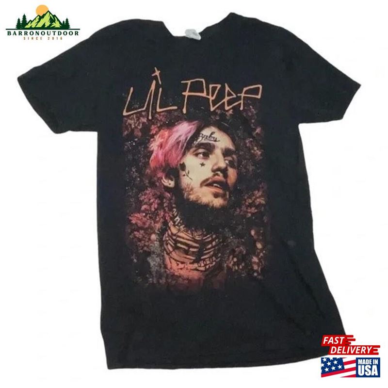 Lil Peep The Rapper Tour T Shirt With His Face Rap Hip Hop T-Shirt Gift For Men Women Unisex Sweatshirt Classic Lil Peep The Rapper Tour T Shirt With His Face Rap Hip Hop T-Shirt Gift For Men Women Unisex Sweatshirt Classic
