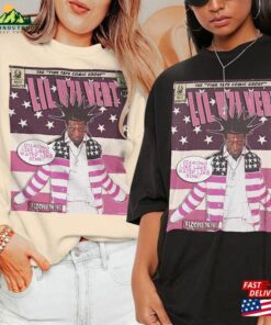 Lil Uzi Vert Comic Shirt 90S Vintage Merch Art Flooded The Face Pink Tape Album Concert Tour Ticket 2023 Graphic Tee Gift V3 Sweatshirt Hoodie