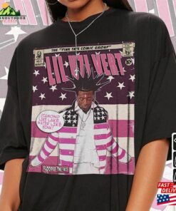 Lil Uzi Vert Comic Shirt 90S Vintage Merch Art Flooded The Face Pink Tape Album Concert Tour Ticket 2023 Graphic Tee Gift V3 Unisex Sweatshirt