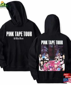 Lil Uzi Vert Pink Tape Tour Shirt 2023 Fan Concert Hoodie Sweatshirt