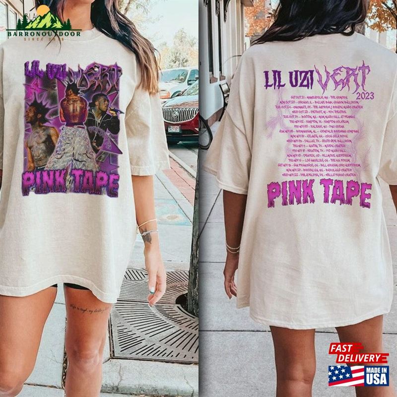 Lil Uzi Vert Rap Shirt Pink Tape Tour Unisex T-Shirt Lil Uzi Vert Rap Shirt Pink Tape Tour Unisex T-Shirt