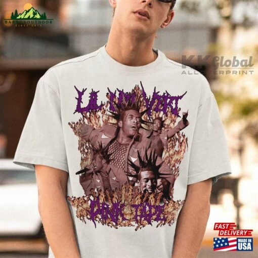 Lil Uzi Vert Vintage Style T-Shirt Pink Tape Album Sweatshirt Hip Hop Rap Tee Classic
