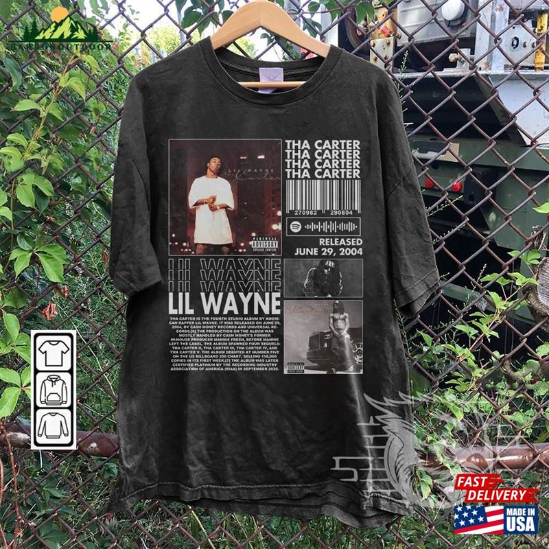 Lil Wayne Rap Shirt Tha Carter Album 90S Y2k Merch Vintage Rapper Hiphop Sweatshirt Classic Hoodie Lil Wayne Rap Shirt Tha Carter Album 90S Y2k Merch Vintage Rapper Hiphop Sweatshirt Classic Hoodie