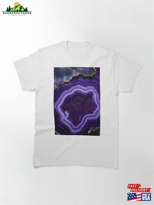 Lilac Dreams In Agate Form Classic T-Shirt Unisex