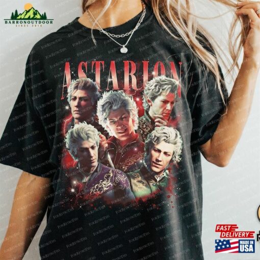 Limited Astarion Baldurs Gate 3 Girl Dinner Vintage T-Shirt Gift For Women And Man Unisex