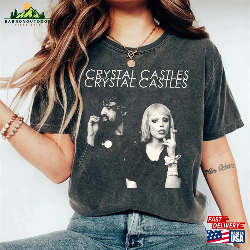 Limited Crystal Castles Music Tour Shirt 2024 Tee Merch T-Shirt Unisex Limited Crystal Castles Music Tour Shirt 2024 Tee Merch T-Shirt Unisex