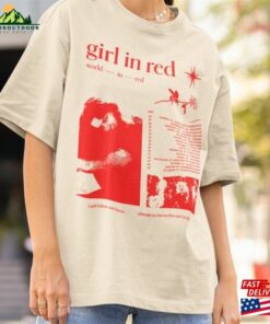 Limited Girl In Red Shirt Music Lover Tee Indie Pop Fan Gift T-Shirt Sweatshirt