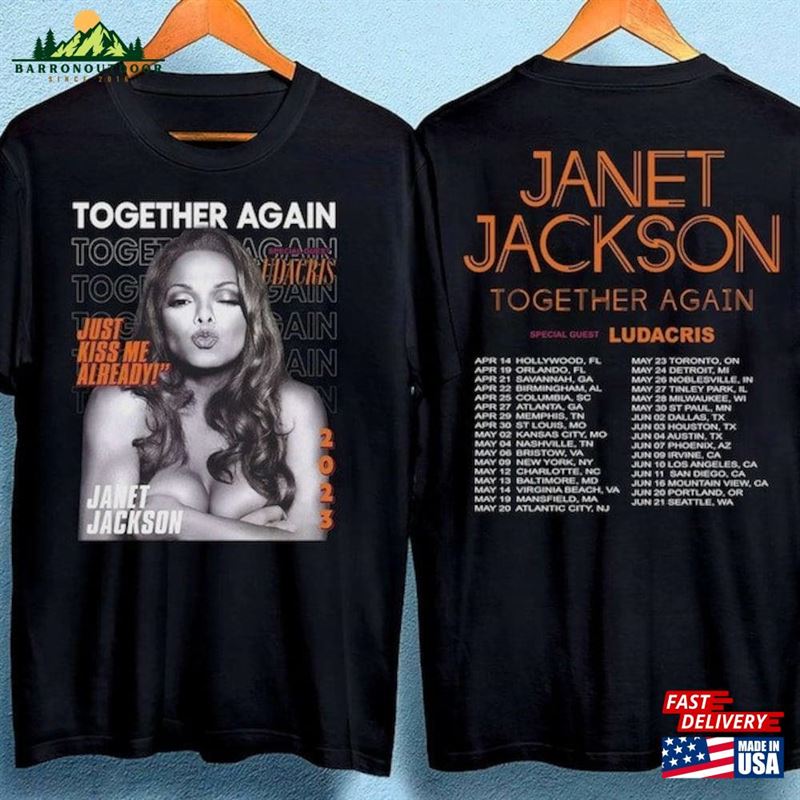Limited Janet Jackson Together Again Tour 2023 Shirt T-Shirt Music Sweatshirt Classic Limited Janet Jackson Together Again Tour 2023 Shirt T-Shirt Music Sweatshirt Classic