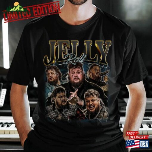 Limited Jelly Roll Vintage 90S Shirt Country Song Music T-Shirt Classic