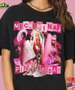 Limited Nicki Minaj Vintage Shirt Retro Pink Friday Airbrush Tee World Tour 2024 Sweatshirt T-Shirt