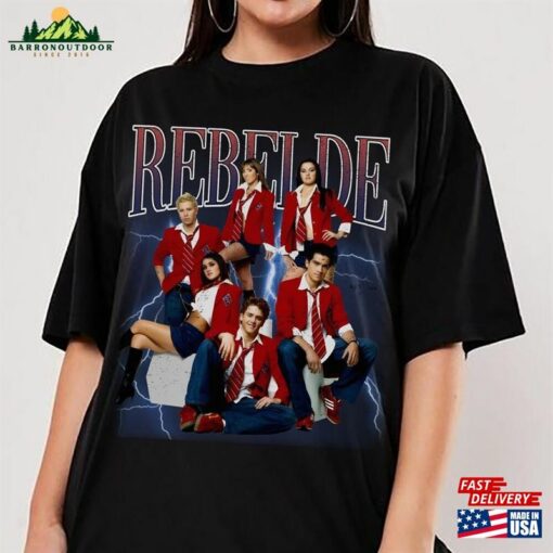 Limited Rebelde Shirt Vintage 90S Graphic Tee Rbd Concert Hoodie Unisex