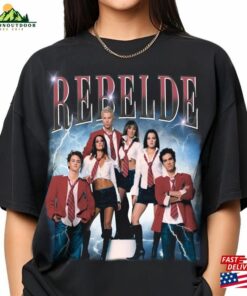 Limited Rebelde Shirt Vintage 90S Graphic Tee Rbd Concert Unisex T-Shirt