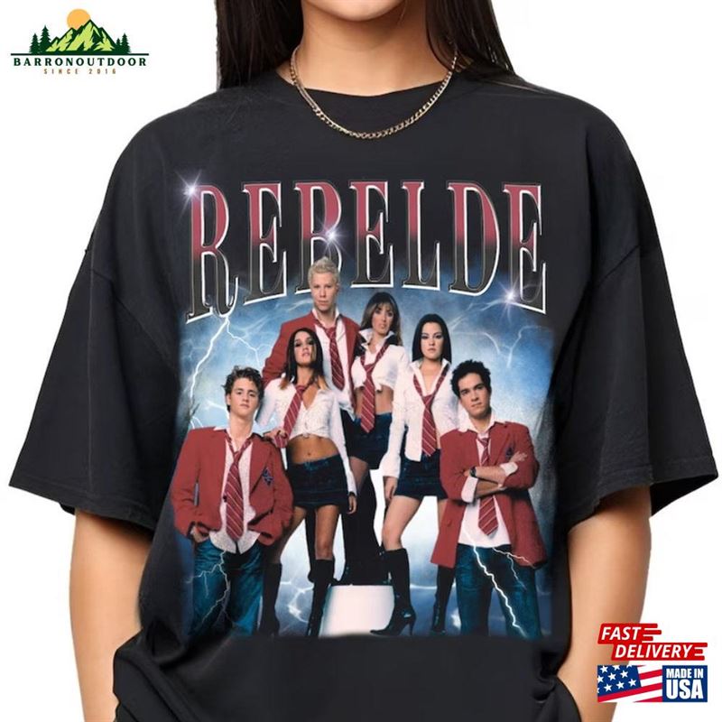 Limited Rebelde Shirt Vintage 90S Graphic Tee T-Shirt Gift For Man Woman Sweatshirt Classic Limited Rebelde Shirt Vintage 90S Graphic Tee T-Shirt Gift For Man Woman Sweatshirt Classic