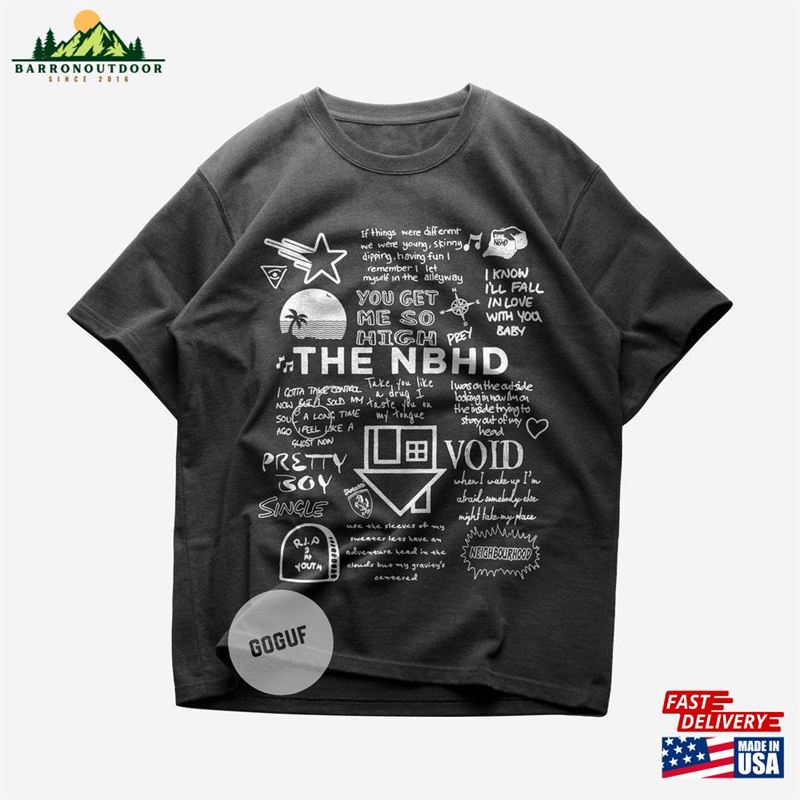 Limited The Neighbourhood Doodle Unisex Heavy Cotton Tee Hoodie Limited The Neighbourhood Doodle Unisex Heavy Cotton Tee Hoodie