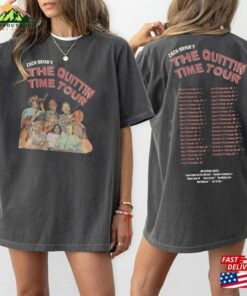 Limited Zach Bryan The Quittin Time Tour 2024 Front And Back Shirt 90S Tee Country Music Classic Hoodie