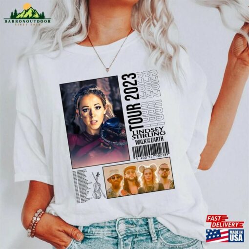 Lindsey Stirling With Walk Off The Earth Tour Shirt Fan Tee 2023 Concert Merch Classic Unisex