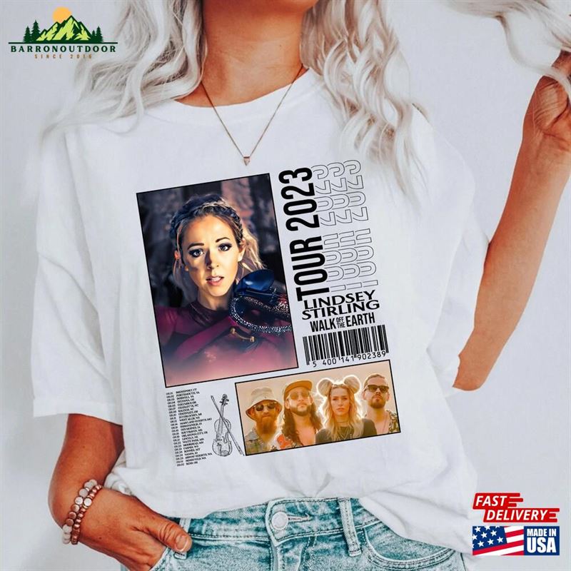 Lindsey Stirling With Walk Off The Earth Tour Shirt Fan Tee 2023 Concert Merch Classic Unisex Lindsey Stirling With Walk Off The Earth Tour Shirt Fan Tee 2023 Concert Merch Classic Unisex