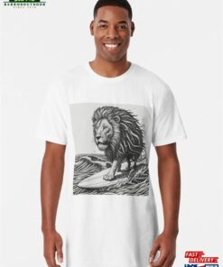 Lion Surfing Long T-Shirt Sweatshirt