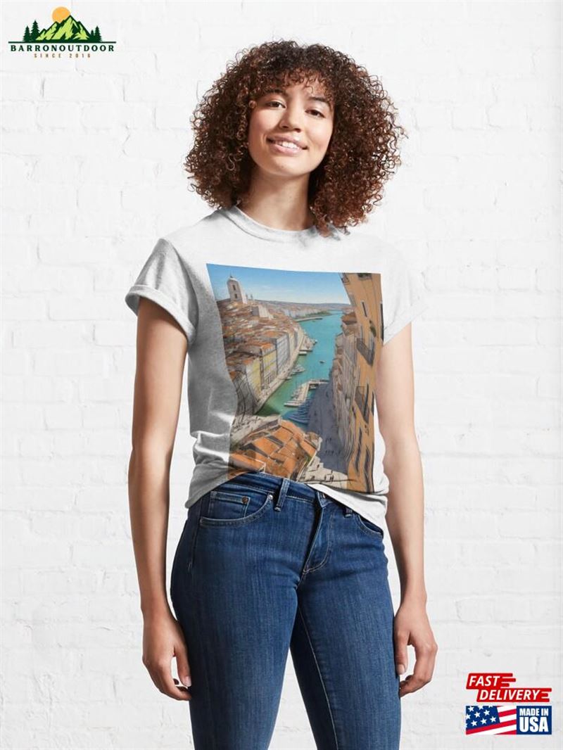 Lisbon Luminance And Tagus Tapestry Classic T-Shirt Lisbon Luminance And Tagus Tapestry Classic T-Shirt