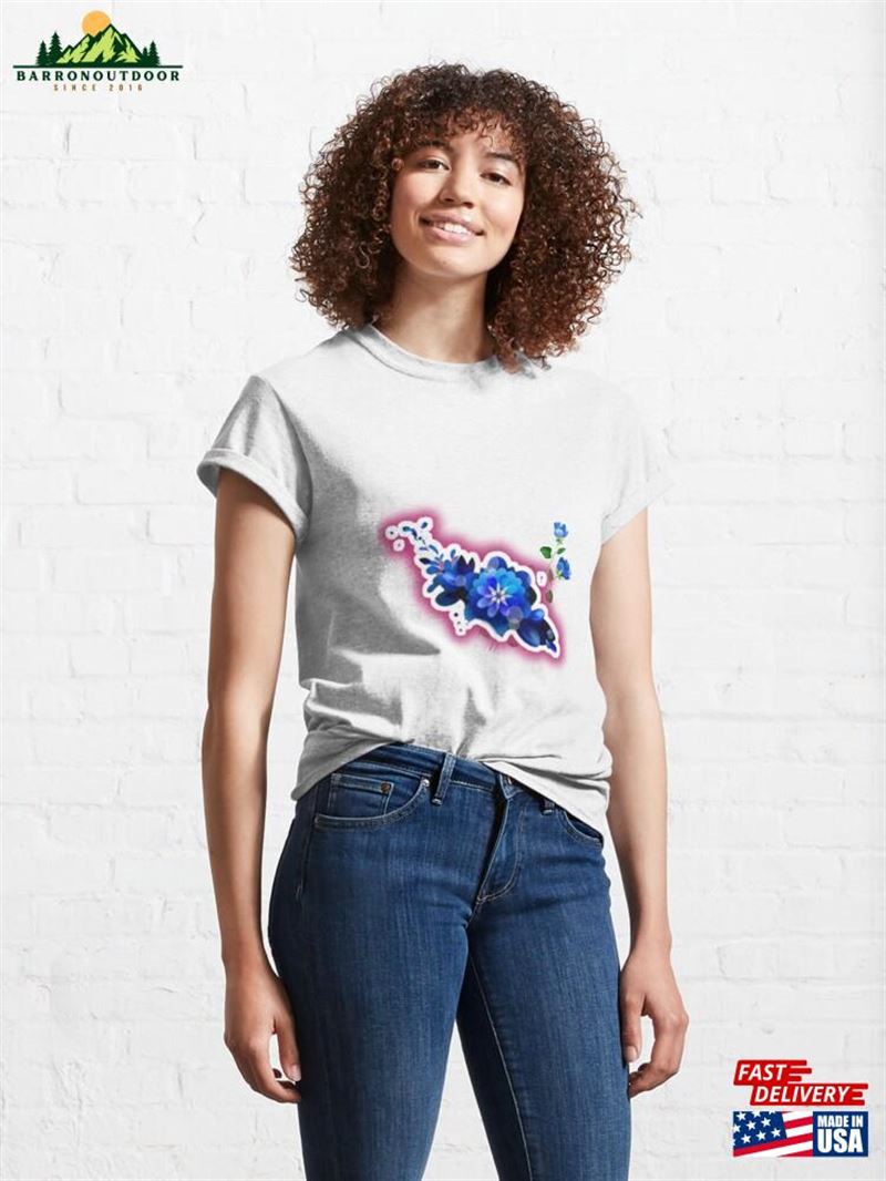 Little Blu Flowers Classic T-Shirt Unisex Little Blu Flowers Classic T-Shirt Unisex