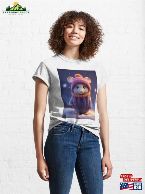 Little Christmas Mouse Classic T-Shirt Unisex
