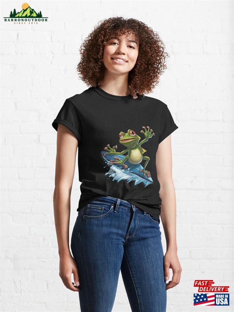 Little Frog Really Big When Surfing Classic T-Shirt Sweatshirt Little Frog Really Big When Surfing Classic T-Shirt Sweatshirt