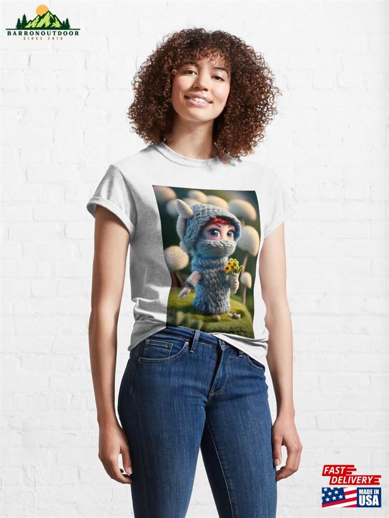 Little Girl With Flowers Classic T-Shirt Unisex Hoodie Little Girl With Flowers Classic T-Shirt Unisex Hoodie