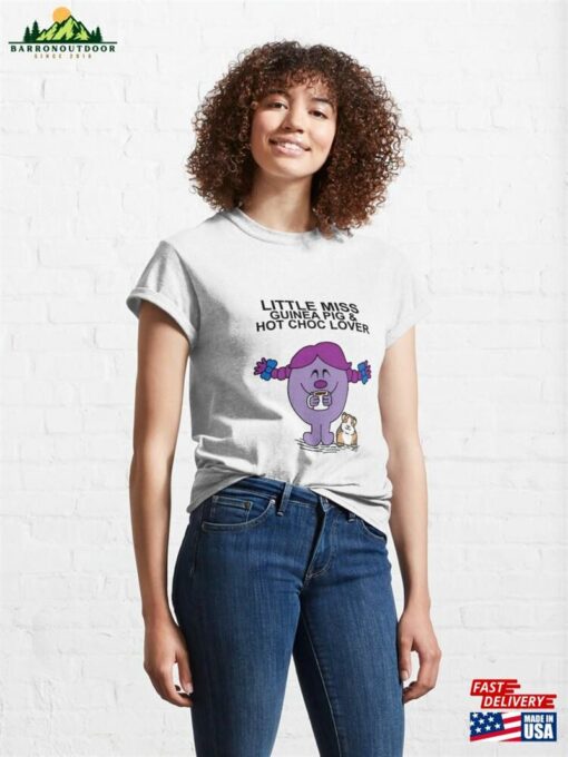 Little Miss Guinea Pig And Hot Chocolate Lover Classic T-Shirt Sweatshirt Unisex