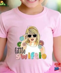 Little Swiftie Shirt Flower Taylor Girls First Concert Outfits Classic T-Shirt