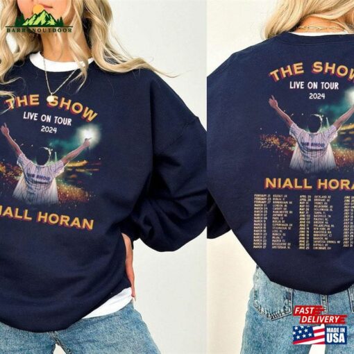 Live On Tour 2024 Niall Horan Shirt The Show Tracklist Graphic Unisex Classic