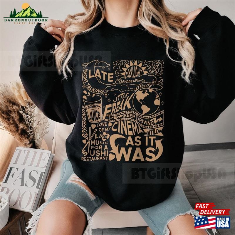 Live On Tour Crewneck Love As It Was Album Unisex Sweatshirt Live On Tour Crewneck Love As It Was Album Unisex Sweatshirt