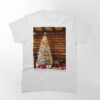 Log Home Christmas Watercolor Classic T-Shirt Unisex