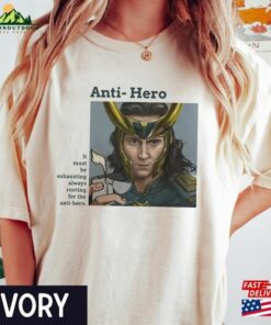 Loki Laufeyson Anti Hero Comfort Shirt Allbum God Of Mischief Quotes Unisex Hoodie