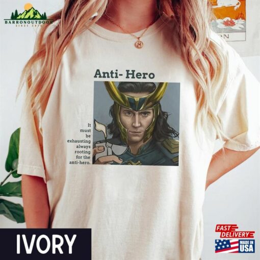 Loki Laufeyson Anti Hero Comfort Shirt Allbum God Of Mischief Quotes Unisex Hoodie