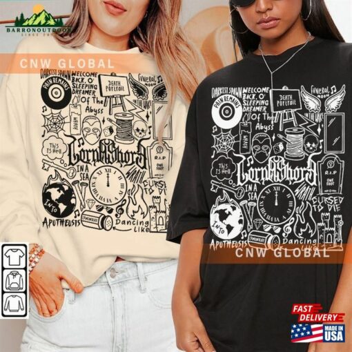 Lorna Shore Music Doodle Art Shirt Vintage Merch Tee Graphic Sweatshirt Hoodie Classic