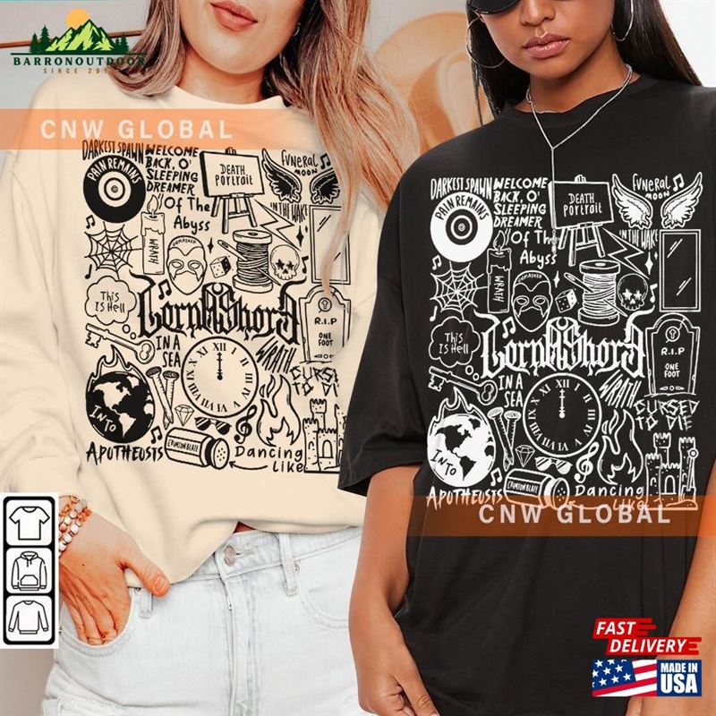 Lorna Shore Music Doodle Art Shirt Vintage Merch Tee Graphic Sweatshirt Hoodie Classic Lorna Shore Music Doodle Art Shirt Vintage Merch Tee Graphic Sweatshirt Hoodie Classic