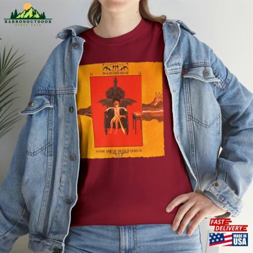 Loudness The Law Of Devil’s Land Band Poster Album Cover T-Shirt All Sizes S 5Xl Hard Rock Vintage Unisex Heavy Cotton Tee Classic Hoodie