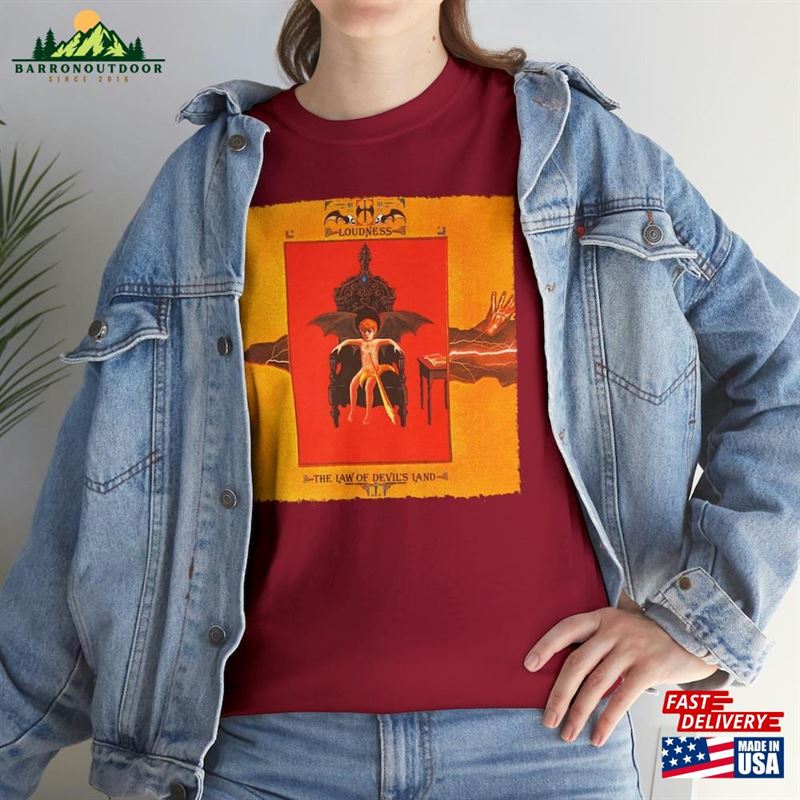 Loudness The Law Of Devil's Land Band Poster Album Cover T-Shirt All Sizes S 5Xl Hard Rock Vintage Unisex Heavy Cotton Tee Classic Hoodie Loudness The Law Of Devil's Land Band Poster Album Cover T-Shirt All Sizes S 5Xl Hard Rock Vintage Unisex Heavy Cotton Tee Classic Hoodie