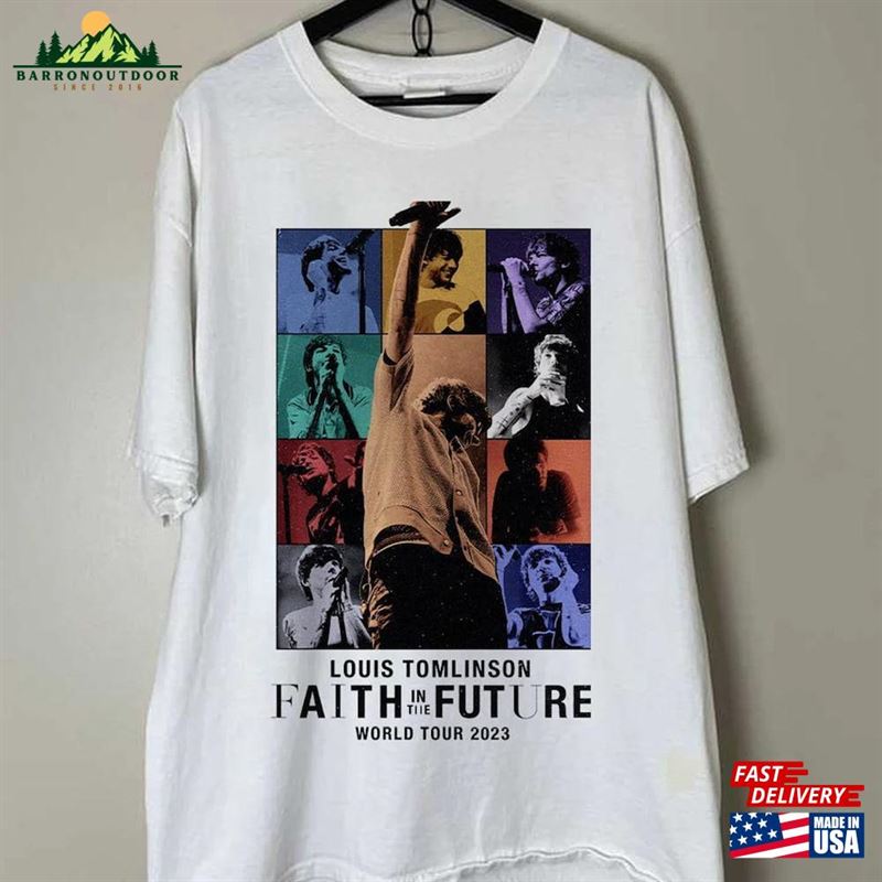 Louis Tomlinson Faith In The Future Shirt 1D T-Shirt Sweatshirt Classic Louis Tomlinson Faith In The Future Shirt 1D T-Shirt Sweatshirt Classic