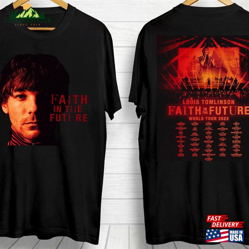 Louis Tomlinson Faith In The Future World Tour 2023 T-Shirt Sweatshirt Shirt Classic Louis Tomlinson Faith In The Future World Tour 2023 T-Shirt Sweatshirt Shirt Classic